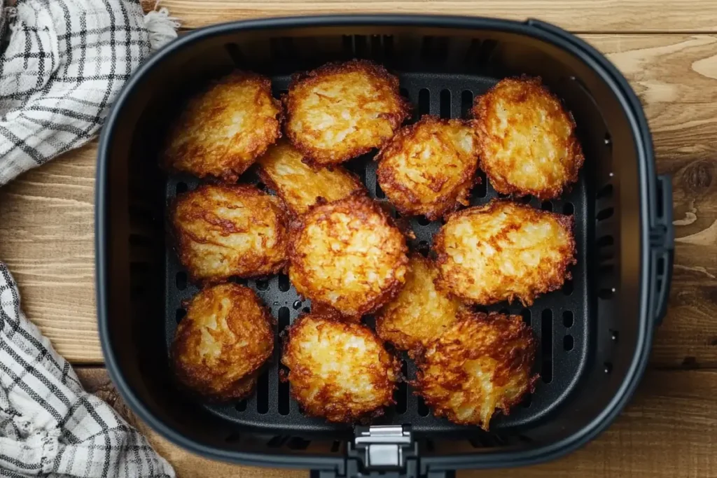 Perfectly cooked, golden brown how long do you cook frozen hash browns for in an air fryer.