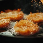 Close-up of golden, crispy how long do you cook frozen hash browns for in a skillet